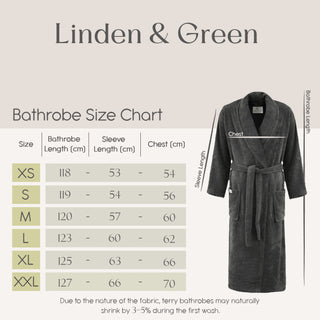 Sorena  Unisex Badjas | Antraciet