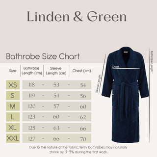 Sorena Unisex Badjas | Navy