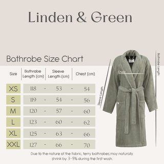 Sorena  Unisex Badjas | Smoke Groen