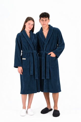Sorena Unisex Badjas | Navy
