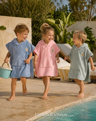Kinderponcho | Blauw