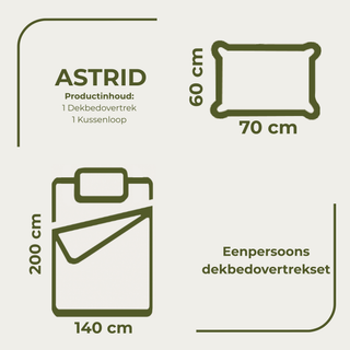 Asrid | Spice | Dekbedovertrekset
