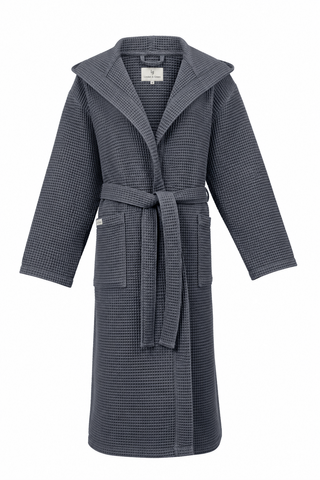 Zen Wafel Unisex Badjas | Antraciet