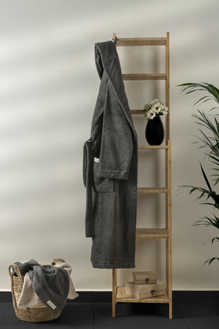 Sorena  Unisex Badjas | Antraciet