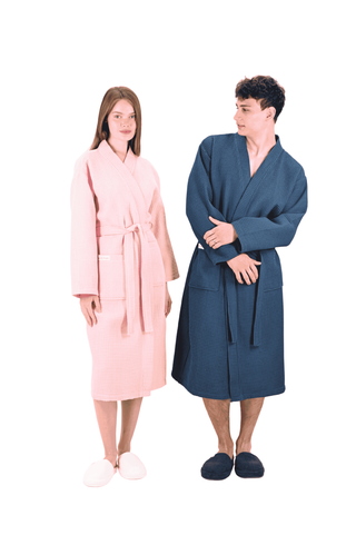 Aurelia Wafel Unisex Badjas | Pink