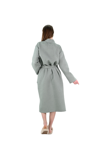 Aurelia Wafel Unisex Badjas | Groen