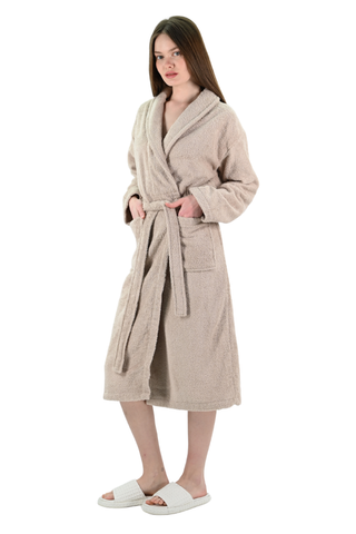 Sorena Unisex Badjas | Stone
