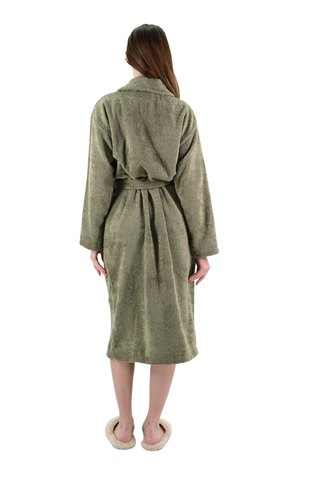 Sorena  Unisex Badjas | Smoke Groen