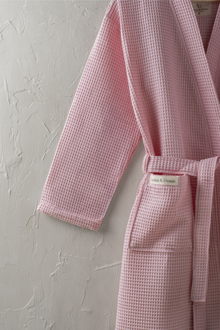 Aurelia Wafel Unisex Badjas | Pink