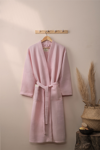 Aurelia Wafel Unisex Badjas | Pink
