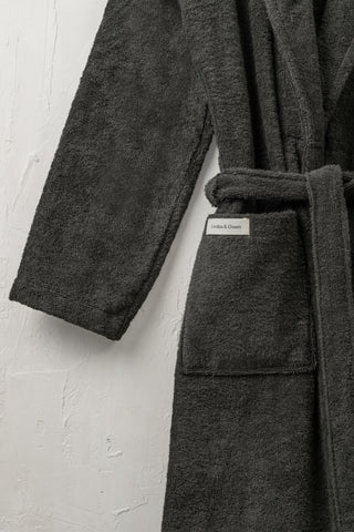 Sorena  Unisex Badjas | Antraciet