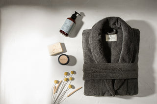 Sorena  Unisex Badjas | Antraciet