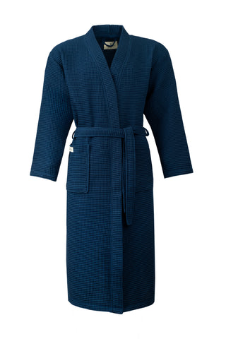 Aurelia Wafel Unisex Badjas | Navy