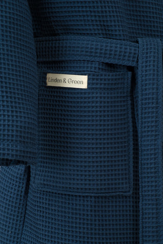 Aurelia Wafel Unisex Badjas | Navy