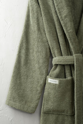 Sorena  Unisex Badjas | Smoke Groen
