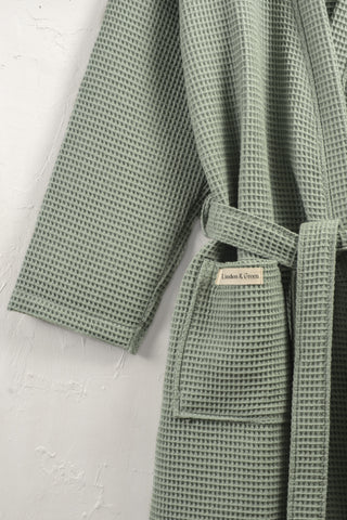 Aurelia Wafel Unisex Badjas | Groen