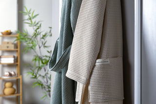 Aurelia Wafel Unisex Badjas | Groen