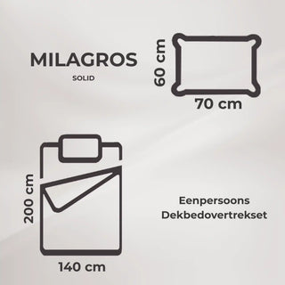 Milagros Ren |Solid | Dekbedovertrekset