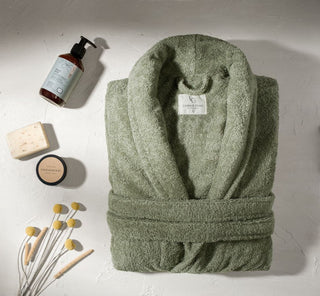 Sorena  Unisex Badjas | Smoke Groen