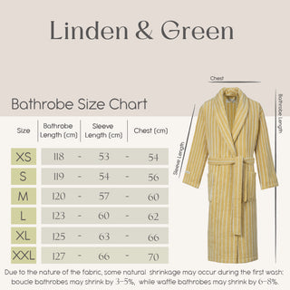 Riviera Gestreepte Unisex Badjas | Geel