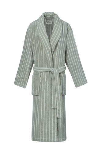 Riviera Gestreepte Unisex Badjas | Groen