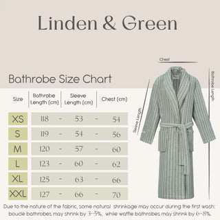 Riviera Gestreepte Unisex Badjas | Groen