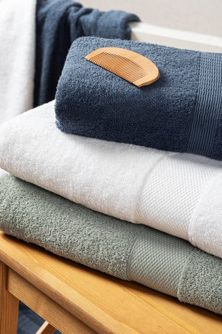 Badhanddoeken Set | 2 Handdoeken 50x100 cm & 2 Badhanddoeken | 70x140 cm | Faded Denim