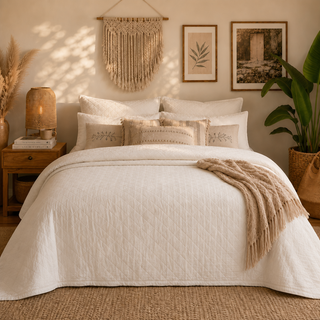 Manu | Dove | Bedsprei